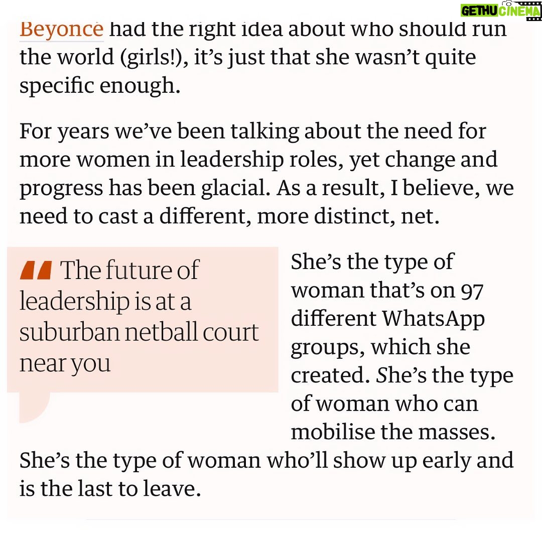 Antoinette Lattouf Instagram - A love letter to netball mums. Soccer mums don’t @ me.