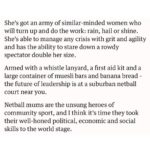 Antoinette Lattouf Instagram - A love letter to netball mums. Soccer mums don’t @ me.