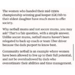 Antoinette Lattouf Instagram - A love letter to netball mums. Soccer mums don’t @ me.