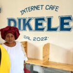 Antonio Dikele Distefano Instagram – Lei è mia madre.
Oggi abbiamo finalmente aperto la nostra prima attività insieme in Angola. 
“Dikele Internet Cafe” è uno spazio ispirato al modello Starbucks dove i ragazzi delle scuole possono studiare, guardare la televisione via cavo e avere accesso a internet di fronte ad un succo e i dolci tipici angolani.

Non so se si capisce dalla foto ma mamma è molto felice. Luanda, Angola