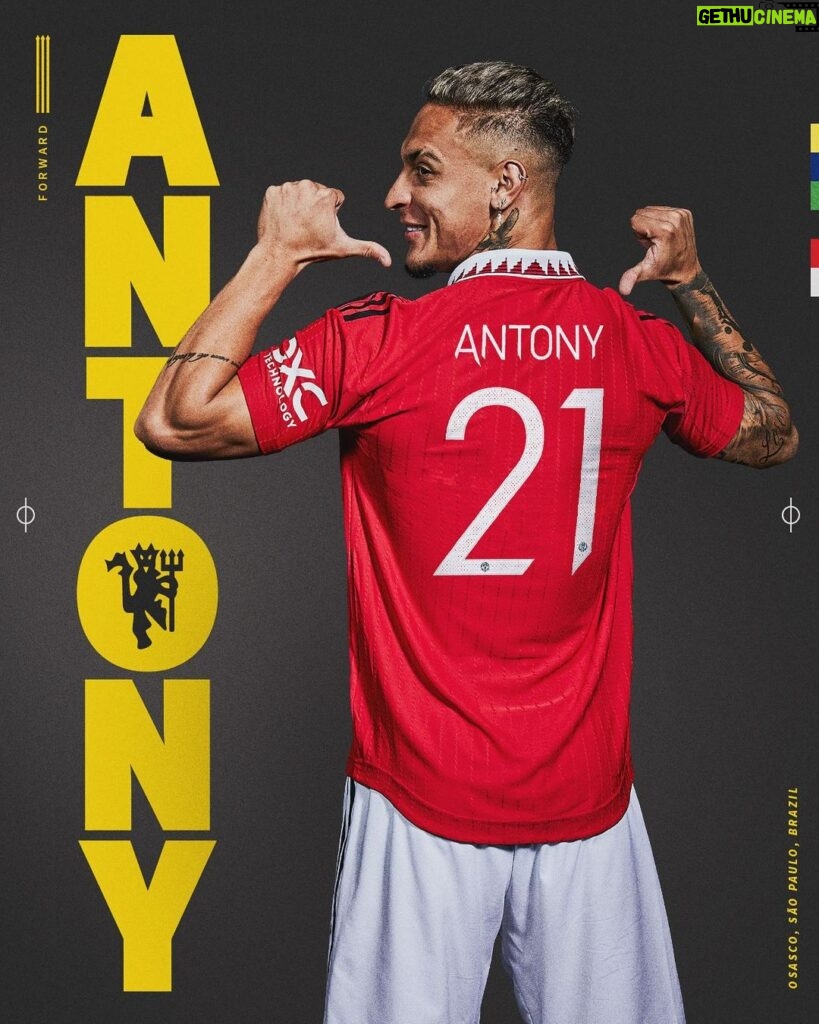 Antony Instagram - Ready to make #️⃣2️⃣1️⃣ his own! 🔴 #MUFC #ManUtd #Antony Manchester, United Kingdom