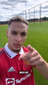 Antony Instagram - Much love 🫶🇧🇷 #MUFC #ManUtd #Antony #Reels Carrington Training Ground