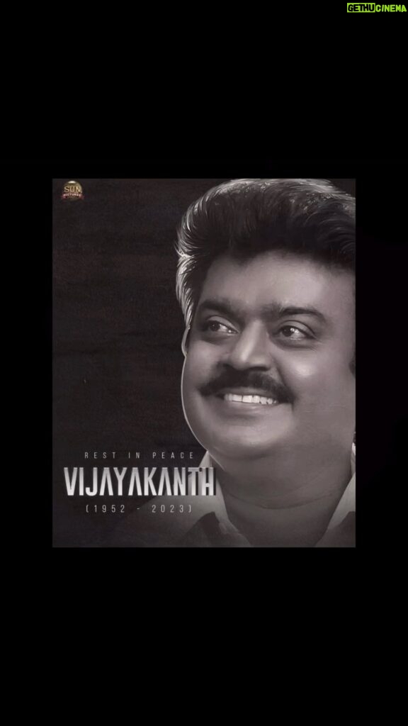 Anu Anand Instagram - A good human is no more!! We miss you captain 😔🥺 Rest in peace vijayakanth sir 😢😔