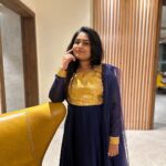 Anu Anand Instagram - 💛💜 Wearing : @_gina_couture Thank you @sridharsena the amazing thanks for the click Sonna maari pooten 😅 Madurai, India