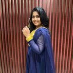 Anu Anand Instagram - 💛💜 Wearing : @_gina_couture Thank you @sridharsena the amazing thanks for the click Sonna maari pooten 😅 Madurai, India