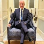Anupam Kher Instagram – Suited up… And feeling unstoppable! :) Taj hotel, Gateway of india