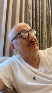 Anupam Kher Instagram - My first try at audio reels! It was difficult but I had fun. 😂😂😬