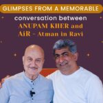Anupam Kher Instagram - Here are some glimpses from a very memorable and interesting conversation between @airatmaninravi and @anupampkher Watch the full Podcast on our Youtube Channel : "AiR - Atman in Ravi" #AskAiR #atmaninravi #spirituality #motivation #fridayvibes #interview #enlightenment #life #death #birth #rebirth #lifecycle #liberation #lifestyle #anupamkher #anupamkhershow #deepconversations #podcast #inspirational Mumbai - मुंबई