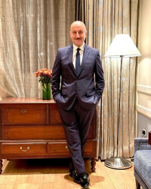 Anupam Kher Instagram - Suited up… And feeling unstoppable! :)