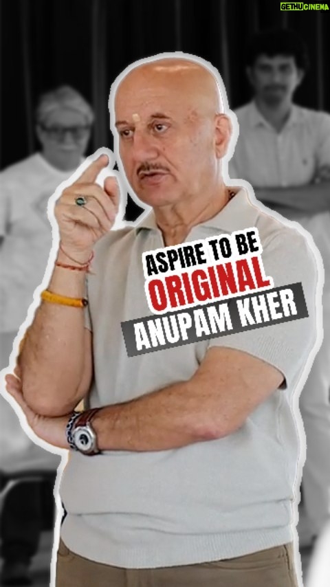 Anupam Kher Instagram - At Actor Prepares you learn to be the BEST version of you. The genesis of being original taught by our guru @anupampkher with our diploma actors. #actorprepares #schoolforactors #anupamkher #acting #actors #actorslife #bollywood #theatre