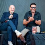 Anupam Kher Instagram - It was my pleasure to unveil highly talented @sohamshah19’s novel #BloodMoon yesterday. The event was full of love, warmth and nostalgia! Met so many friends. Got an interesting #NeverBeforeAsked question from a lady in the audience, “आपकी beauty का राज़ क्या है!?” Jai Ho! 😍❤️👏 #Books Juhu Vile Parle Gymkhana Club
