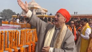 Anupam Kher Instagram - ये पल आमरण याद रहेगा।जय श्री राम! 🕉🙏❤️