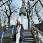 Anushka Sen Instagram - My most favourite place in Seoul. I’ve seen 4 seasons at the Namsan tower with every visit , and this time it was more special, cause my full family was with me 🥹💜 N서울타워 - N SeoulTower