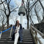 Anushka Sen Instagram - My most favourite place in Seoul. I’ve seen 4 seasons at the Namsan tower with every visit , and this time it was more special, cause my full family was with me 🥹💜 N서울타워 - N SeoulTower