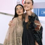 Anushka Sen Instagram - Music is a global language. Our song ‘Lasting Legacy’ got all of us together from around the world , for such an important cause. Thank you @unitednations @cop28uaeofficial for this opportunity. So glad to collaborate with such inspiring and talented people. So much passion in everybody, and such beautiful energies!!💜💜