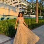 Anushka Sen Instagram - Lasting Legacy ✨ . Wearing @shyamalbhumika For @cop28uaeofficial @unitednations Hair @magictouchbyalinaadil Makeup by me :) Dubai, United Arab Emirates