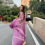 Anushka Sen Instagram - 💜🎀🔆🫶 . Outfit :@shopmulmul