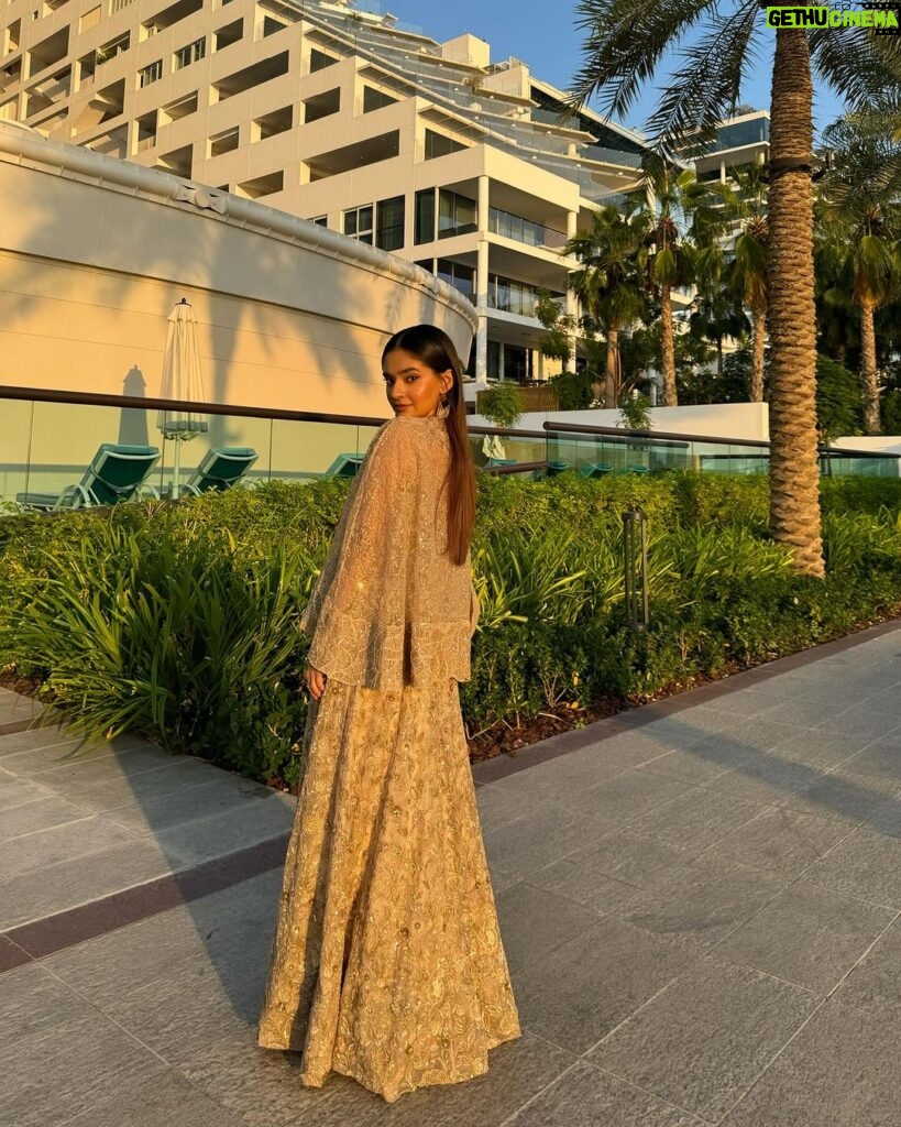 Anushka Sen Instagram - Lasting Legacy ✨ . Wearing @shyamalbhumika For @cop28uaeofficial @unitednations Hair @magictouchbyalinaadil Makeup by me :) Dubai, United Arab Emirates