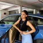 Anushka Sen Instagram – Denim days 🧋
.
Skirt @fashionnova ✨