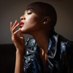 Ariel D. King Instagram - Bald Head Aerodynamics with @marcelphoto on a side note why can’t I find the collaboration button… _________________________ #lips #aerodynamics #bald #baldgirl #fashion #redlips Los Angeles, California