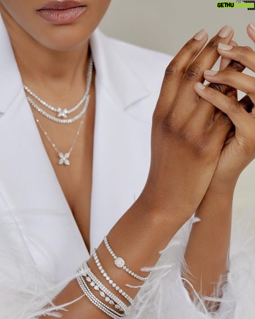 Ariel D. King Instagram - Gorgeous jewelry @bonylevy @nordstrom @sabinebezzm @sarahshenphoto @sadelcreative @azeno @hannahhauge @cesdmodelsla #jewelry #diamondjewelry #whitegold #luxury Los Angeles, California