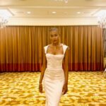 Ariel D. King Instagram - What a lovely dress and moment. I’m so ready for the next chapter❤️🦢 @stemsbymg @mauvad @beverlywilshire #weddinginspiration #bridal #bridalfashion #weddingdress