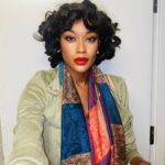Ariel D. King Instagram - Love this Sephora red lip color❤️🌹 I must get on with it and post some content that’s been waiting in the wings but I do love this look and I will return later to her. My combined inspirations for it were so much fun. Bye for now. 💄 @sephora #classic #oldhollywood #oldhollywoodglamour #glam #pinipcurl #dorothydandridge