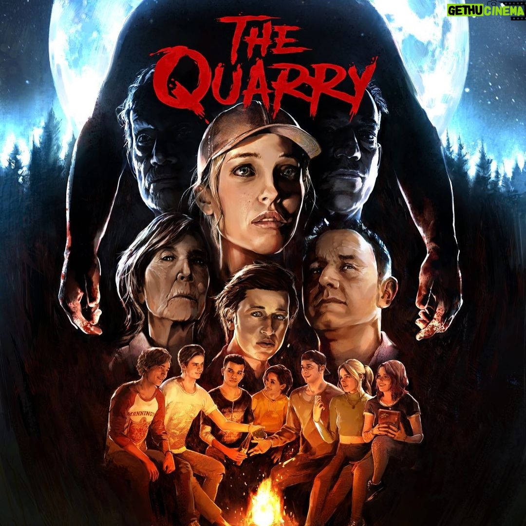 Ariel Winter Instagram - Check out the launch trailer for #TheQuarry, a new horror project I'm in that just released TODAY! See you round the campfire! 😉 💀 @visitthequarry 🏕️ QuarryGame.com #videogames #videogame #gamer #games