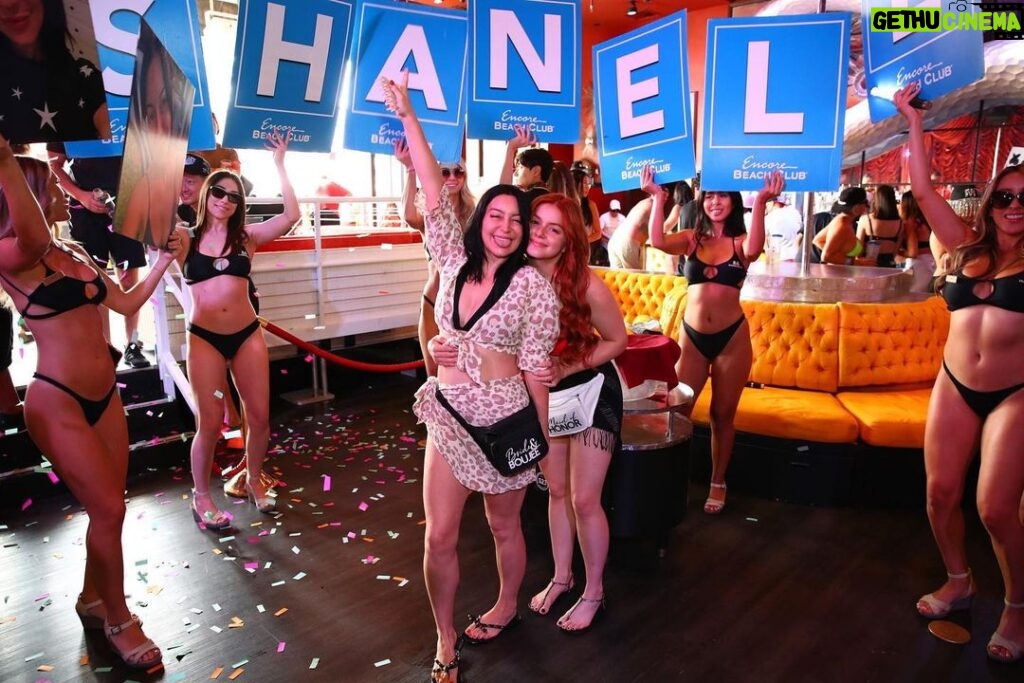 Ariel Winter Instagram - Thank you so so so so so much to @encorebeachclub @jasminmedar @wynnlasvegas @marshmello for making my sister’s bachelorette so special! We are beyond grateful and obsessed with EBC and Wynn/Encore!!!!!!!!!!!! We had the best time and can’t wait to come back 🥹😍🎉🥰 I love you @shanellegray ❤ #letsmicahshanelleafaulkner Encore Beach Club