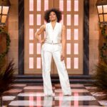 Arisa Cox Instagram - Fancy Menswear for the WIN✨ #BBCAN11 Thank you for this classic custom ivory look @lisawilliamsstyle @fari_hara @gregorygravelinemakeup @marklashjewelry @romieshakes @alexandrevauthier bigbrotherca @globaltv 📸 @joanna_bell_photographic_art