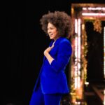 Arisa Cox Instagram - Custom Ultramarine for an Ultra Season ✨#BBCAN11 Thank you 💙 for this LEWK @lisawilliamsstyle @fari_hara @gregorygravelinemakeup @marklashjewelry @dvf @romieshakes 💙 📸 @joanna_bell_photographic_art