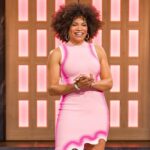 Arisa Cox Instagram - Pink is so underrated, honestly 💕 #BBCAN11 Thank you @lisawilliamsstyle & co for this scalloped confection of a look to end off a deliciously chaotic trio of shows last week 👀 . @bigbrotherca @lisawilliamsstyle @gregorygravelinemakeup @marklashjewelry @ph5official @renecaovilla @joanna_bell_photographic_art @unitphotog