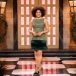 Arisa Cox Instagram - A touch of old-school glam for the Fatal Feast ✨ #BBCAN11 Thank you for this whimsical fur-trimmed fantasy 🖤 @lisawilliamsstyle @gregorygravelinemakeup @saramirzaofficial @marklashjewelry @romieshakes @louboutinworld @bigbrotherca @globaltv 📸 @joanna_bell_photographic_art