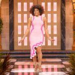 Arisa Cox Instagram - Pink is so underrated, honestly 💕 #BBCAN11 Thank you @lisawilliamsstyle & co for this scalloped confection of a look to end off a deliciously chaotic trio of shows last week 👀 . @bigbrotherca @lisawilliamsstyle @gregorygravelinemakeup @marklashjewelry @ph5official @renecaovilla @joanna_bell_photographic_art @unitphotog