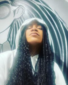 Arisa Cox Instagram - *I’M LOOKING FORWARD TO THESE…. this is a pic from like Feb 😭😂* I’m so READY for the summer and getting braids back… and ready to stunt in my favourite custom @tresolz kicks… I have size 11/12 feet (!!!) and if you’re in the same boat and also love glam, THIS is the brand for you… a Canadian Black woman-owned company that will make you feel like a million bucks on a stage or chilling in a park - without the million-buck price tag! And with braided tresses by Tianna from @joujouhair (another Canadian Black woman-owned company)… I mean… that’s a hot girl summer right there 💜 @tresolz @lisawilliamsstyle #braidsbytianna