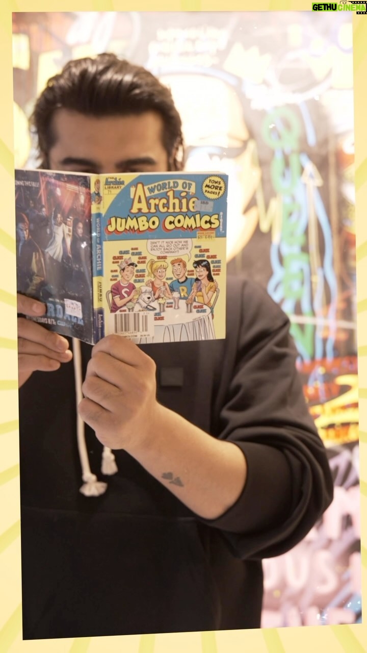 Arjun Kapoor Instagram - #ArjunRecommends @zoieakhtar @reemakagti1 I have fallen in love with the world of Archies! So creatively and so beautifully you’ve rekindled all the memories of the past for us all ❤️🎸 What a well crafted and executed film just full of colour love hope & friendship… I wanted to feel 18 again !!! @khushi05k ur biggest strength is how u perform in silences ur eyes have honesty and are just so pure with ur portrayal… @suhanakhan2 u lit up the screen every time u stepped in front of the camera the ease & the grace just terrific !!! #AgastyaNanda Aggy my boy what a player !!! U played Archie with such elan the boy who can’t stop falling in love !!! Well I’m sure a lot of them are gonna fall for ur dancing skills impish charm and sincerity… @vedangraina ur born to be here what a good looking guy u are… fresh confident at ease and floating on the dance floor with aggy and gang !!! @mihirahuja_ u nailed it with ur timing super job. @dotandthesyllables u brought calmness and simplicity to ur role & @yuvrajmenda urs was perhaps the most sensitive of characters with inner turmoil and u managed to breathe life into it with so much of heart. As dilly would say ‘Thank you’ Zoya & the team of #TheArchies for giving us a way of living out our childhood and our favourite childhood comic book and feel young alive & restless ❤️🫶🥂