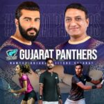 Arjun Kapoor Instagram - 𝐑𝐚𝐦𝐬𝐡𝐞 𝐆𝐮𝐣𝐚𝐫𝐚𝐭, 𝐉𝐢𝐭𝐬𝐡𝐞 𝐆𝐮𝐣𝐚𝐫𝐚𝐭!🎾🔥 Get ready to roar as we join forces with celebrity superstar @arjunkapoor and our dynamic trio of tennis prodigies: @nagalsumit, @karman_thandi, and @mukund_sasikumar 🌟 The team is all geared up as 𝐄𝐕𝐄𝐑𝐘 𝐏𝐎𝐈𝐍𝐓 𝐌𝐀𝐓𝐓𝐄𝐑𝐒 in the exhilarating Tennis Premier League Season 5, powered by @clearpani! 🏆 Watch us acing the courts of the Tennis Premier League Season 5 from 1️⃣2️⃣th-1️⃣7️⃣th December 2023 on @sonysportsnetwork, the Home of Tennis 📢🎉 #AajaMaidanMein #TPL5 #TennisPremierLeague #clearpani #veeba #wolPowerEnergy #GujaratPanthers #Gujarat #ArjunKapoor #SumitNagal #KarmanKaurThandi #MukundSasikumar #RamsheGujaratJitsheGujarat
