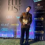 Armaan Malik Instagram - Incredibly honored to receive the 'Elle Impact: Music' award from @elleindia tonight. A special thanks for recognizing my musical journey.✨ Wearing: @kanikagoyallabel Jewellery: @isharya Shoes: @giorgioarmani Styling: @malvika_tater Pictures: @shreyansdungarwal #TheElleList #ArmaanMalik