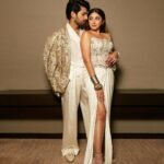 Armaan Malik Instagram - Last night for @gqindia’s best dressed ⚡️ styled by @mohitrai with @tarangagarwalofficial and @shubhi.kumar assisted by @muskanduaaa shot by @mrinmaiparab On Aashna: wearing @shantanunikhil heels by @publicdesire jewellery @amrapalijewels hair @nidhiiigada makeup @smitartist On Armaan: wearing @anamikakhannaindia shoes by @shutiqofficial jewellery @amrapalijewels hair @who.s.h.u.b.h.a.m mua @babachaursiya