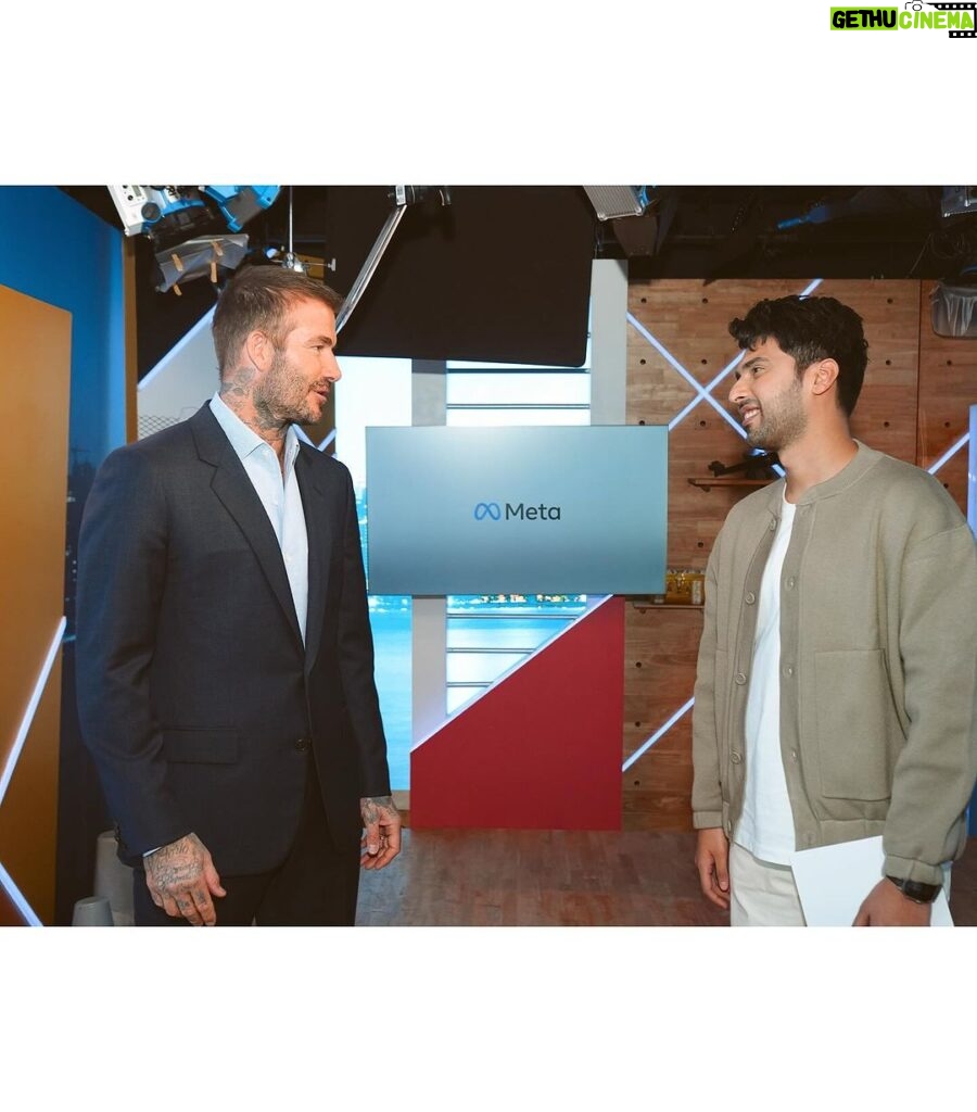 Armaan Malik Instagram - Got to spend a few precious moments with none other than the legend @davidbeckham! It was heartwarming to see how humble he is despite all that he has achieved ❤️ Thank you @metaindia for making this meeting happen! #BeckhamxMeta Mumbai, Maharashtra