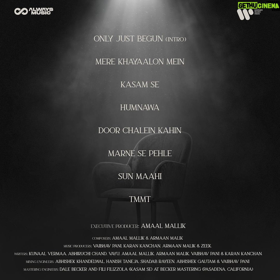 Armaan Malik Instagram - Revealing "Only Just Begun," my long-awaited second album! It's incredible to think that, after a whole nine years, I'm finally launching a full-fledged album! This feels like my artistic rebirth, and I couldn't be more thrilled with any other creation in my journey so far. Releasing worldwide - October 26, 2023. PRE-SAVE Link in bio! Executive Produced by my brother, my strength @amaal_mallik and made alongside my favs @vaibhavpani @karankanchanmusic @zeeksound @kunaalvermaa @abhiruchichand @vayurus ❤️ #ArmaanMalik #OnlyJustBegun #The2ndAlbum #OJB_ArmaanMalik #ओनलीजस्टबिगन