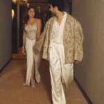 Armaan Malik Instagram - Last night for @gqindia’s best dressed ⚡️ styled by @mohitrai with @tarangagarwalofficial and @shubhi.kumar assisted by @muskanduaaa shot by @mrinmaiparab On Aashna: wearing @shantanunikhil heels by @publicdesire jewellery @amrapalijewels hair @nidhiiigada makeup @smitartist On Armaan: wearing @anamikakhannaindia shoes by @shutiqofficial jewellery @amrapalijewels hair @who.s.h.u.b.h.a.m mua @babachaursiya