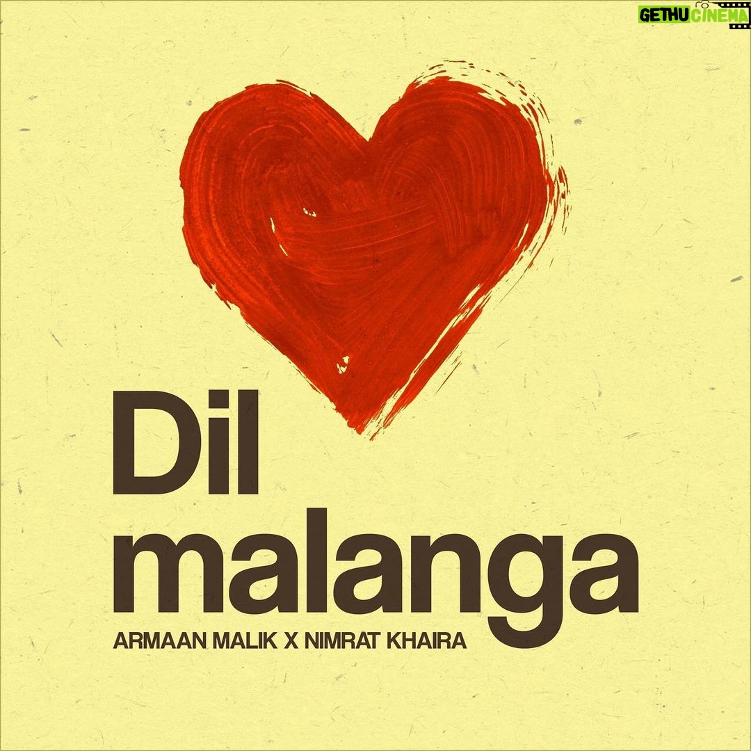 Armaan Malik Instagram - #DilMalanga will be out on all streaming platforms this Friday, the 26th of May. It’s my first time composing a Punjabi song and I’m so glad it’s with @nimratkhairaofficial! Pre-save link in bio ❤️🥰