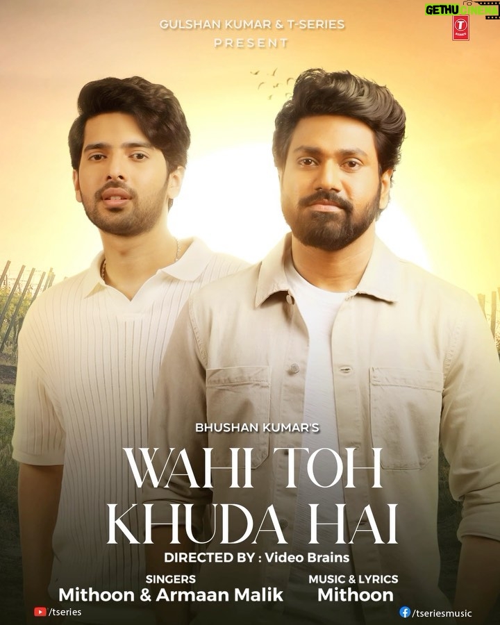 Armaan Malik Instagram - Bringing to you a hint of warmth with #WahiTohKhudaHai It’s time to #BeNice to the world. 😇 Song releasing on 27th April 2023. Stay tuned. #tseries @tseries.official #BhushanKumar @armaanmalik @videobrainsofficial