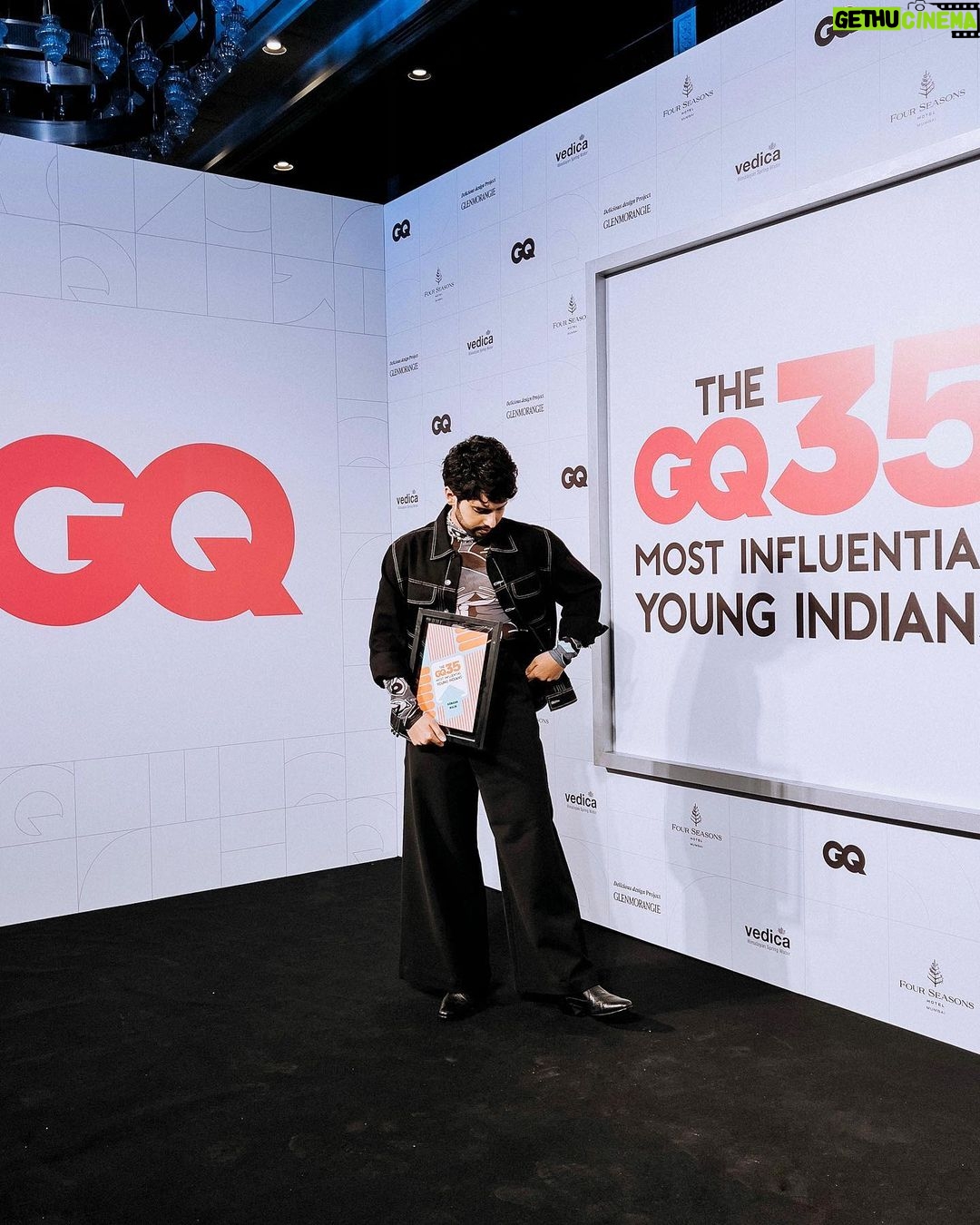 Armaan Malik Instagram - Honoured to be on @GQIndia’s 35 Most Influential Young Indians list of ‘23 🤍 Wearing: @dhruvkapoor Accessories: @bhavyarameshjewelry Boots: @lsoleshoes_in Styled by: @malvika_tater Assisted by: @vrutiiiiiiii Shot by: @shreyansdungarwal