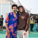 Armaan Malik Instagram - fav fit! ✌🏼💜 styling @malvika_tater asst. @vrutiiiiiiii AM outfit @bigbunny.in Lauv’s hoodie: @shopintheam jewellery @beadieboostore shoes @thewhitepole photos @kartikkher