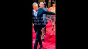 Armand Assante Instagram - Assante receives Lifetime Achievement Award from Luc Besson at the Uzbekistan International Film Festival. Armand and Director Bakhodir Yuldashev ( Photo )  invited back soon for theatrical Film based on Uzbek History won both Venice Film Festival 2017 and Ischia Film Festival 2017 for the Documentary ‘The Man who Unlocked the Universe.’ 
This is the second Achievement Award Assante received in 2022, the First from US/Mexico BiCentennial Film Festival. Assante Hosted the Event in Tashkent, UZB for close to 3000 people in Attendance.