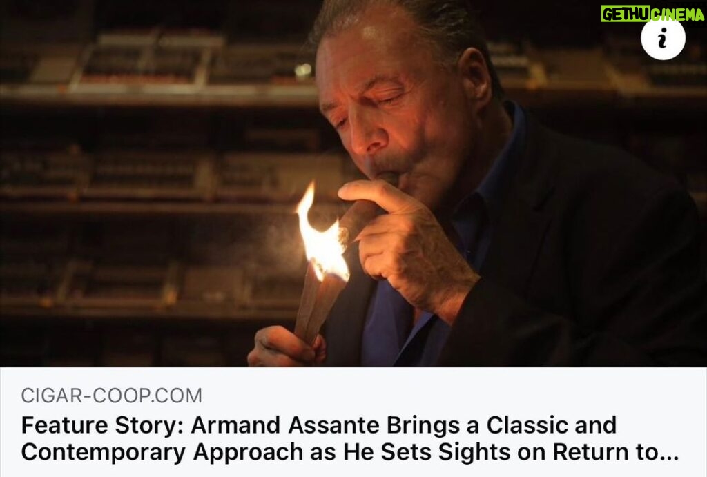 Armand Assante Instagram - Thank You For the Beautiful Write Up @cigar_coop xA