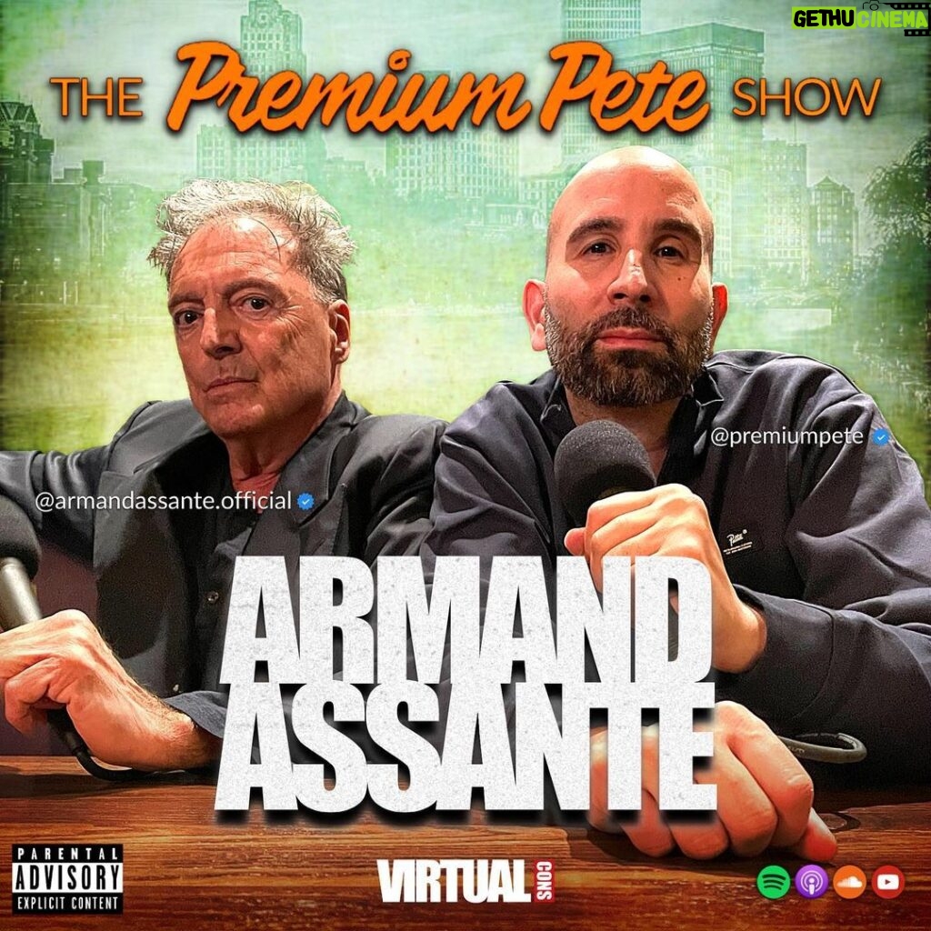 Armand Assante Instagram - I had the pleasure of sitting down for an incredible interview with @premiumpete at the @virtual_cons launch in Rhode Island. Pete is an exceptional interviewer, check out the video premier at 9pm tonight on the @premiumpeteshow YouTube [📷 @timeimmemorial_]