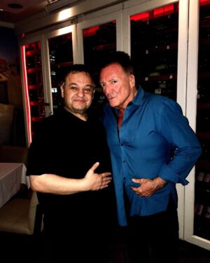 Armand Assante Instagram - Santorini' by Georgios...."
Legend Chef and Creator of Miami's
Taste of Greece....Georgios is no Myth.  Thank You Georgios for the Launch Night of 'Mister Mayfair'.
And above all for your Friendship.' Opa...
xA
'Santorini' ( 1st and Ocean at the Hilton Bentley, South Beach. )
•
•
•
•
•
#Greece #chef #chefsoninstagram #greece🇬🇷 #athens #grecce #greekislands #greece_travel #ionian #kerkyra #santorini #santorinigreece #oia #oiasantorini #thira #imirovigli #mykonos #zakynthos #cheflife #foodporn #chefwork #chefplateform #chefstagram
